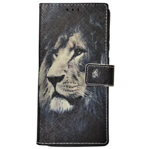 Samsung Galaxy S22 Ultra Case – Lion, Synthetic Leather Protective Wallet Case